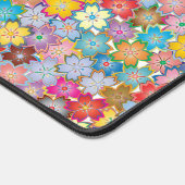 カラフルフローラデザイン デスクマット (コーナー)