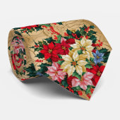 カラフルフローラデザイン ネクタイ (ロール)