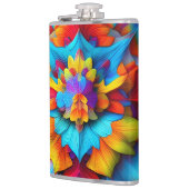 カラフルフローラデザイン フラスク (左)