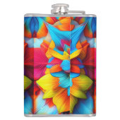 カラフルフローラデザイン フラスク (裏面)