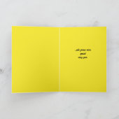 カラフルフローラニエカスタムス文字誕生日 カード (内部)