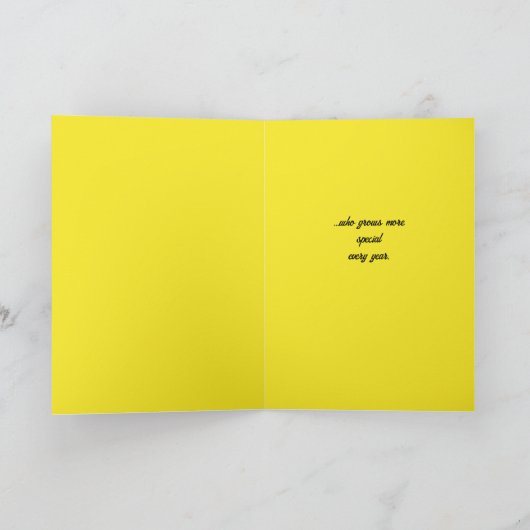 カラフルフローラニエカスタムス文字誕生日 カード (内部)