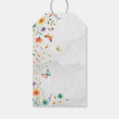 カラフルフローラバタフライ結婚ズ ギフトタグ (裏面)