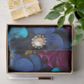 カラフルフローラファブリックアートティッシュペーパー 薄葉紙 (ギフト)