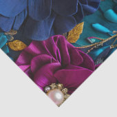 カラフルフローラファブリックアートティッシュペーパー 薄葉紙 (詳細)