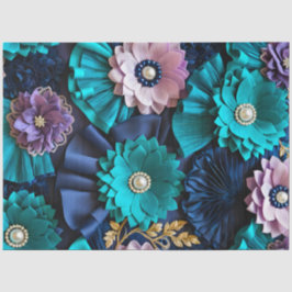 カラフルフローラファブリックアートティッシュペーパー 薄葉紙