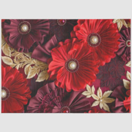 カラフルフローラファブリックアートティッシュペーパー 薄葉紙