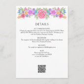 カラフルフローラフィ結婚エスタ詳細 エンクロージャーカード (正面)