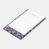 カラフルフローラフェイクデザインガラスビーズ ポストイット (アングル)