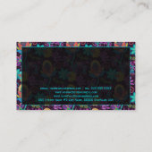 カラフルフローラフェイクデザインビーズルック 名刺 (裏面)