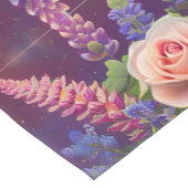 カラフルフローラブーケアート ショートテーブルランナー (コーナー)
