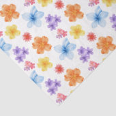 カラフルフローラプリントティッシュペーパー 薄葉紙 (詳細)