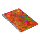 カラフルフローラプリント ノートブック (右側)