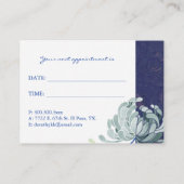 カラフルフローラマッサージ+スパアポイントメントカード 予約カード (裏面)