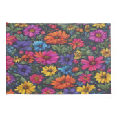 カラフルフローラミックス – ピローケース (裏面-右)