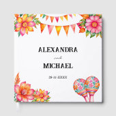 カラフルフローラメキシ結婚コの ゲストブック (正面)