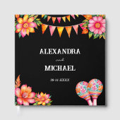 カラフルフローラメキシ結婚コの ゲストブック (正面)