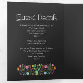 カラフルフローラメキシ結婚コの 三つ折り招待状 (内部最初)