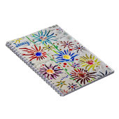 カラフルフローラモザイク ノートブック (右側)