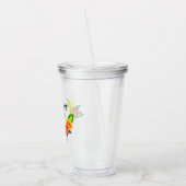 カラフルフローラモダンリース アクリルタンブラー (左)