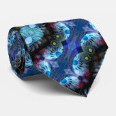 カラフルフローラモダン抽象芸術シルクフーラード ネクタイ (ロール)
