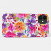 カラフルフローラモダン·ウーマンズ Case-Mate iPhoneケース (裏面(横))