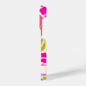 カラフルフローラモノグラパーソナライズされたム電話ケース iPhoneケース (左側面)