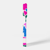 カラフルフローラモノグラパーソナライズされたム電話ケース iPhoneケース (右側面)