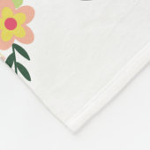 カラフルフローラリースベビー毛布 フリースブランケット (角)