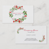 カラフルフローラリース 名刺 (正面/裏面)