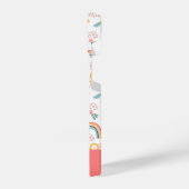 カラフルフローラレインボーパターン iPhoneケース (左側面)