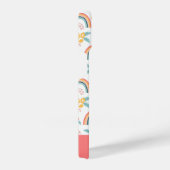 カラフルフローラレインボーパターン iPhoneケース (右側面)