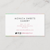 カラフルフローラロゴカスタムカリー 名刺 (裏面)