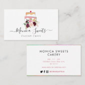 カラフルフローラロゴカスタムカリー 名刺 (正面/裏面)