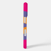 カラフルフローラ円形状 Case-Mate iPhoneケース (裏面 / 右)