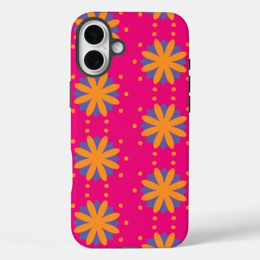 カラフルフローラ円形状 Case-Mate iPhoneケース (裏面)