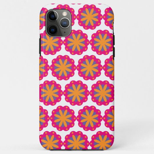 カラフルフローラ円形状 Case-Mate iPhoneケース (裏面)