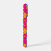 カラフルフローラ円形状 iPhoneケース (右側面)