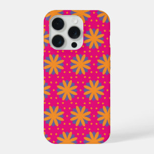 カラフルフローラ円形状 iPhone 15 PROケース