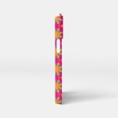 カラフルフローラ円形状 iPhoneケース (右側面)