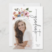 カラフルフローラ卒業発表 案内状 (正面)