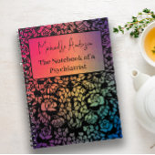 カラフルフローラ名パーソナライズされたノートブック ノートブック