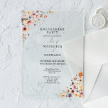 カラフルフローラ婚約パーティ アクリル招待状<br><div class="desc">ロマン祝ティックなボホ鮮やかフェアリーチャームとボタニカルな美しいの融合カラフルのフローラ婚約パーティアクリル招待状のデザインとエレガントあなたの愛。繊細な水彩の花模様と洗練されたスタイリングを巧みにアレンジしたデザインで、春、夏、秋の結婚式に最適な花の庭が咲き誇る魅力を感じさせる。おもしろいと美の調和のとれた融合お洒落とフォーマル、クラシックと要素のバランスを取ったデザインでモダン、虹色のワイルドフラワーの要素の活気のあるバーストと共にミニマルな書道を提供。あなたのスタイルが明るい伝統的とデザインに傾き、ニュートラルでシンプルあるか、または明るいパレットを取り込むかにかかわらず、このパレットはよくはしゃぐ、のテーマをシームレスに補完結婚します。時代を超越した個性的な外観を求めるカップル向けに制作されたこのコレクションは、コーディネート作品の結婚幅を広げ、まとまりのある洗練された体験を提供する。あなたは親密な庭園の儀式を計画するか、壮大なフローラお祝いを計画するかどカラフル、フローラのコレクション結婚は、楽な魅力であなたのビジョンを人生にもたらす。私たちのデザインと同様もしに、製品の調整に関する質問や特別な要求がある場合は感じ、お気軽にお問い合わせ下さい。私たちはあなたの結婚式の日を本当に思い出にし難いものにしたい！</div>