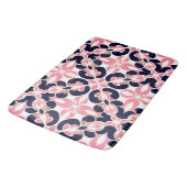 カラフルフローラ抽象芸術パターン バスマット (アングル)