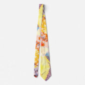 カラフルフローラ抽象芸術 ネクタイ (裏面)