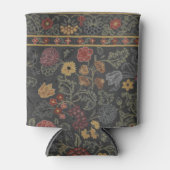 カラフルフローラ敷物パターン 缶クーラー (正面)