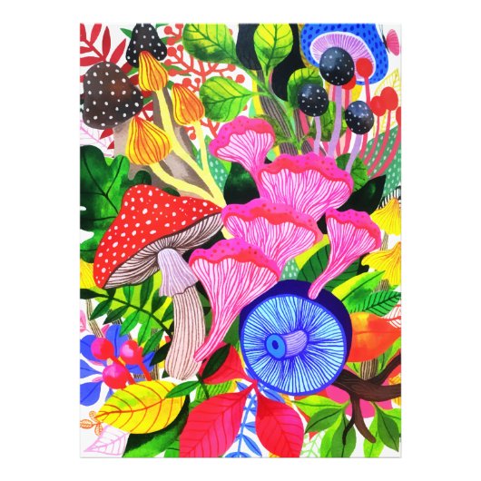 カラフルフローラ林植物学 フォトプリント            (正面)