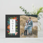 カラフルフローラ枠 |ノエル |フォトホリデー シーズンカード (スタンド正面)
