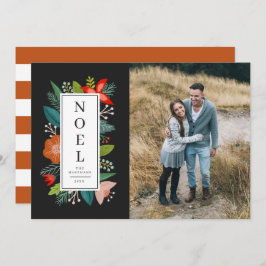 カラフルフローラ枠 |ノエル |フォトホリデー シーズンカード