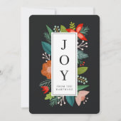 カラフルフローラ枠 | Joy |休日 シーズンカード (正面)